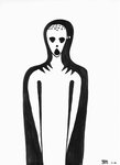 2011 :: Black Ink Drawing, Nuclear Radiation :: A4 {JPEG}