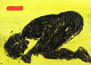 2018 - Espèce détruite 09f - peinture, 70x50cm