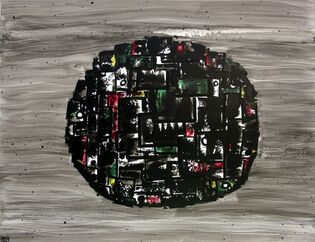 2014 : : Vaisseau d'Acier : : peinture acrylique, encres & Posca, (…)