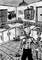 1998 - Ink drawing, Rabbit kitchen