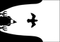 2011 :: Black and White drawing: Hunting in Flight