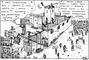 1993 - Black and white drawing, Doublespeak